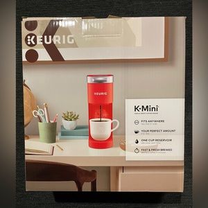 The Keurig® K-Mini® coffee maker, RED